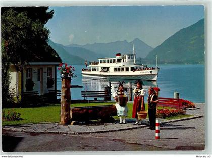 3807 Iseltwald - Schiff Interlaken Akkordeon Berner Tracht - 39489932