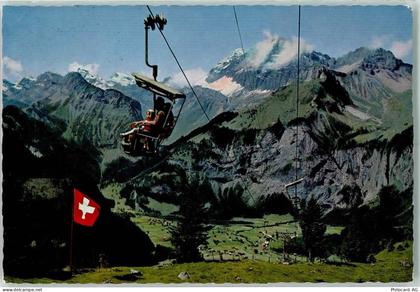 3718 Kandersteg - Sesselbahn Kandersteg-Öschinen Blick auf Kandersteg Ge... - 10282463