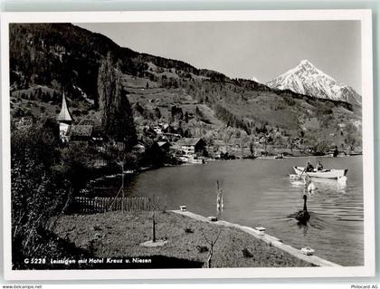 3706 Leissigen - Hotel Kreuz und Niesen Ruderboot - 13137601