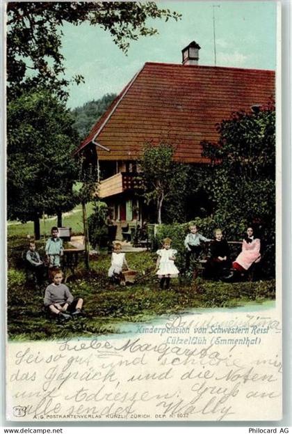 3432 Lützelflüh-Goldbach 1908 - Kinderpension von Schwestern Reist - 13251023