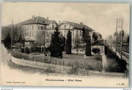 3053 Münchenbuchsee 1907 Foto AK Hotel Bären - 13306193