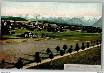 3110 Münsingen 1909 Foto AK - 10741711