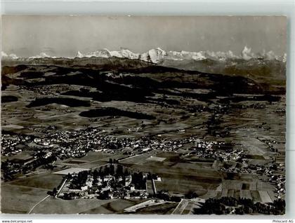 3110 Münsingen 1954 Foto AK Fliegeraufnahme - 38025221