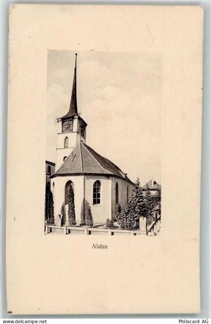 2560 Nidau 1912 Gebrauchsspuren Kirche - 10499891