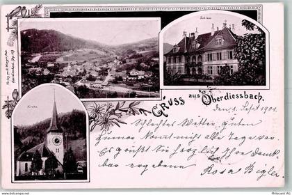3672 Oberdiessbach 1901 - Schloss Kirche - 13426299