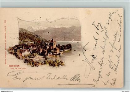 3653 Oberhofen am Thunersee 1900 - Blick auf Oberhofen am Thunersee - 10156739