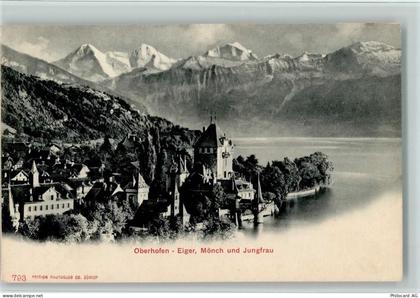 3653 Oberhofen am Thunersee - Schloss Oberhofen Eiger Mönch Jungfrau - 11063936