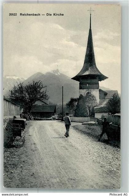 3713 Reichenbach im Kandertal Foto AK Kirche - 38022405