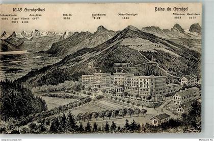 3132 Riggisberg 1927 Foto AK Hotel Gurnigelbad - 38021719