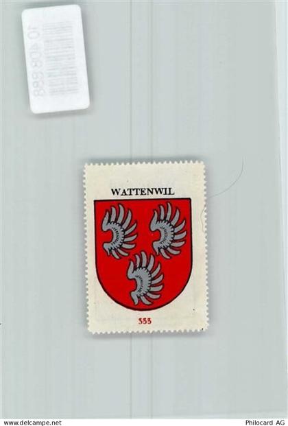 3665 Wattenwil - Vignette Wappen Kaffee Hag ca 1920-1940 Flügel - 10408888