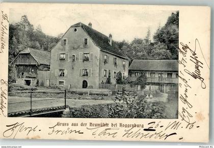 2814 Roggenburg 1906 Foto AK Neumühle - 13568387