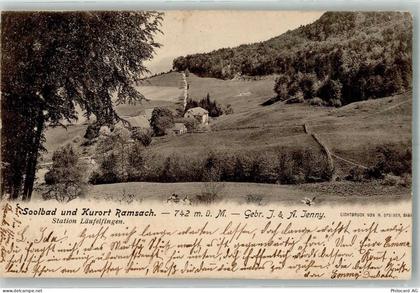 4448 Bad Ramsach Läufelfingen 1901 Foto AK Station Läufelfingen - 38211471