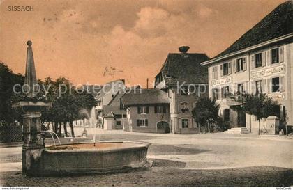 Sissach Dorfbrunnen Gasthof zum Loewen