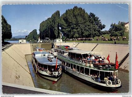 4302 Augst BL - Schleuse Schiff der Basler Rheinschiffahrt AG AKU1 - 51713681