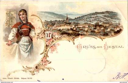 Gruss aus Liestal - Litho