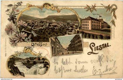 Gruss aus Liestal - Litho