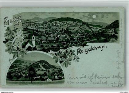 4418 Reigoldswil 1905 BOAKC Mondschein Lithographie - 13715712