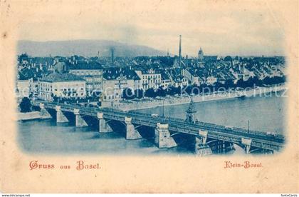 Basel BS Klein-Basel Fliegeraufnahme