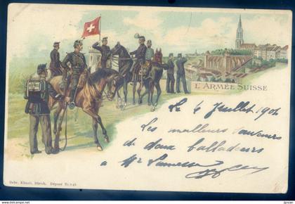 cpa de Suisse -- l' Armée Suisse  LANR109