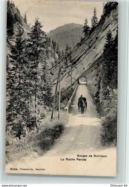 1634 La Roche FR - La Roche Percée Gorges de Noirvaux Pferdekutsche - 11063023