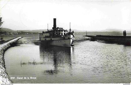 Praz FR Canal de la Broye Dampfer