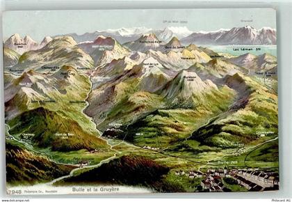 1630 Bulle - Vogelschau Gruyere - 39406196