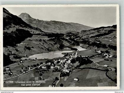 1637 Charmey Gruyère Foto AK Fliegeraufnahme - 38194954