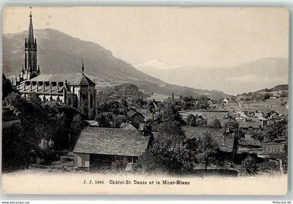 1618 Châtel-St-Denis - et le Mont Blanc - 10596748