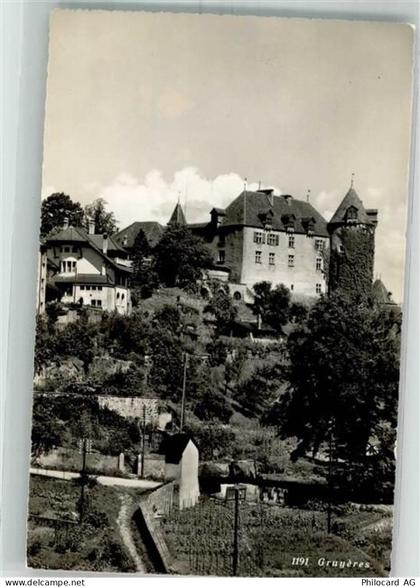1663 Gruyères Foto AK Schloss - 38194636