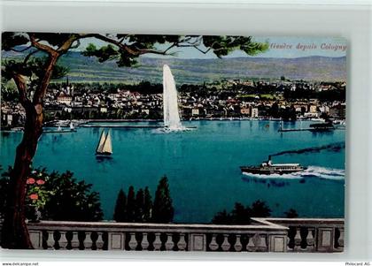 1223 Cologny - Wasserfontaine Dampfer - 10158270