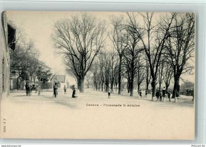 1200 Genève Genf - Promenade St. Antoine Bäume Pferdekutsche - 12115166