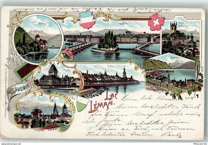 Genfersee Lac Leman 1900 - Chillon Buchy Lausanne Evian Genève Vevey St-... - 13125149