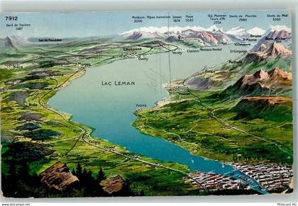 Genfersee Lac Leman - Vogelschau - 10396546
