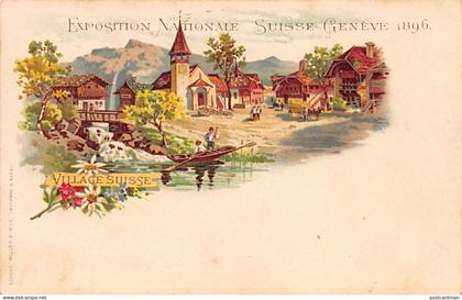 Suisse - GENÈVE - Litho - Exposition Nationale Suisse 1896 - Ed. Müller & Trüb