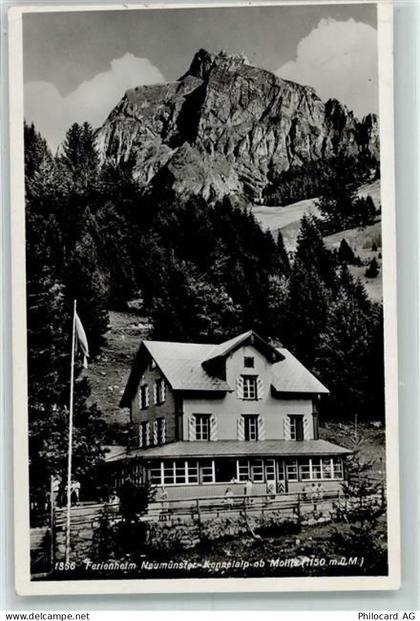 8753 Mollis - Ferienheim Neumünster auf Kennelalp Bahnpoststempel - 13128004