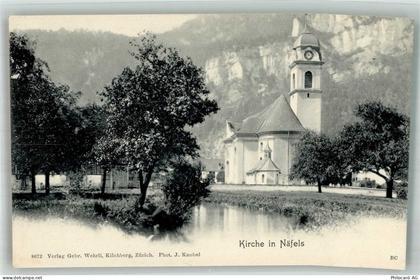 8752 Näfels Foto AK Kirche - 38245411