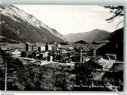 7013 Domat/Ems Foto AK Fabrik Emser Werke - 14000761