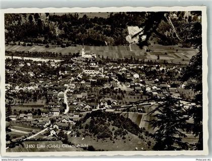 7013 Domat/Ems Foto AK Fliegeraufnahme - 10742072