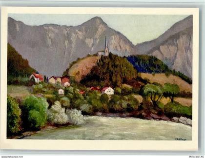 7013 Reichenau Domat/Ems Künstlerkarte Graubünden C. Zeltner - 11057596