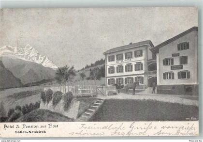7104 Safien Versam Foto AK Hotel und Pension zur Post - 13597825