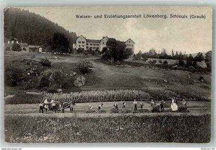 7151 Schluein 1923 Foto AK Kinderheim Waisen und Erziehungsanstalt Löwen... - 14007729