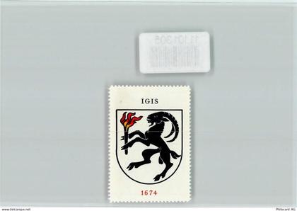 7206 Igis - Vignette Wappen Kaffee Hag ca 1920-1940 Igis - 11101305
