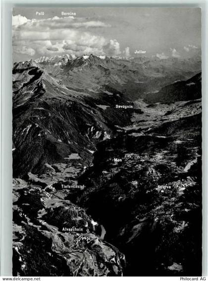 7451 Alvaschein - Tiefencastel gegen Julierpass und Berninagruppe - 11088069