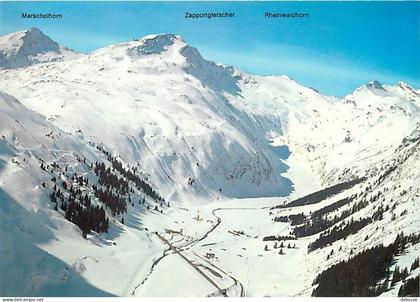 Carte Postale - Suisse - GR Grisons - Flugaufnahme Hinterrhein - San Bernardino Nordportal und Pass-Strasse - CPM - Cart