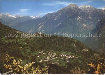 Castaneda San Maria Calanca Fliegeraufnahme