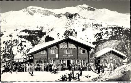CPA Conters im Prättigau Kanton Graubünden, Skihaus Schwendi, Winter