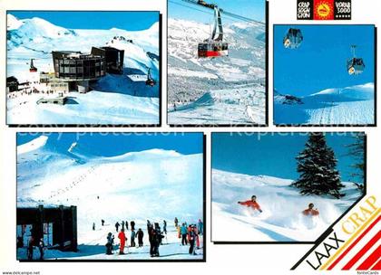 Crap Sogn Gion Weisse Arena von Flims Laax Falera mit Vorab Gletscher