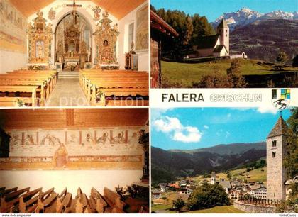 Falera Alte Kirche San Remigius Inneres Panorama