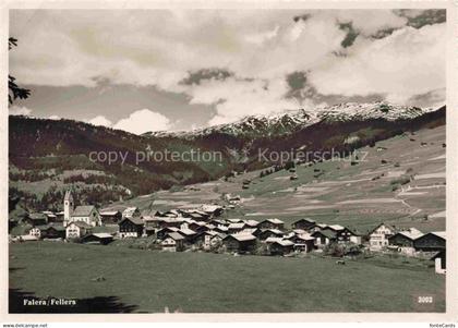 Falera Fellers Surselva GR Panorama Feldpost