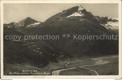 San Bernardino Hinterrhein Kehren zwischen Hinterrhein und Hospiz